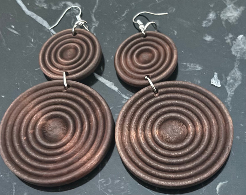 Wooden earrings