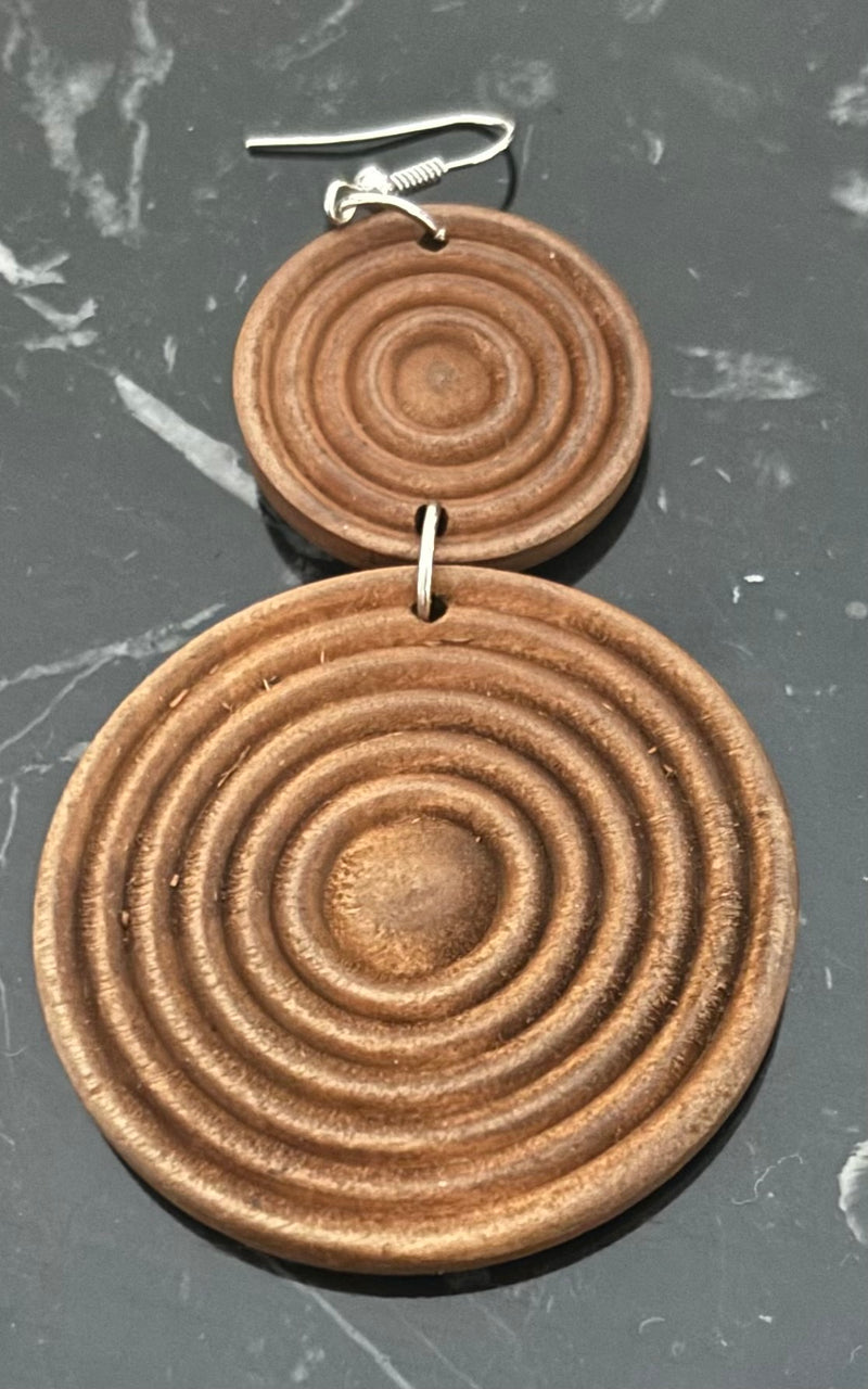 Wooden earrings